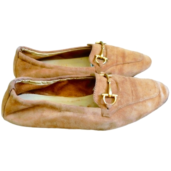 💥Offers Welcome💥💯 Authentic Gucci Horsebit Accent Suede Women's Loafers - Picture 4 of 15
